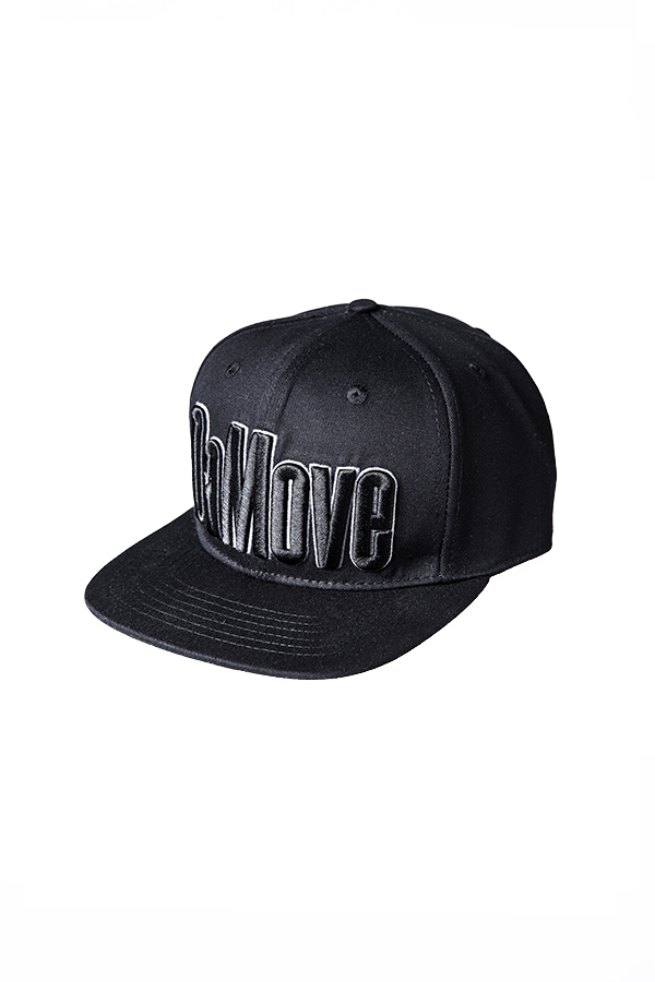 BLACK LOGO SNAPBACK HAT